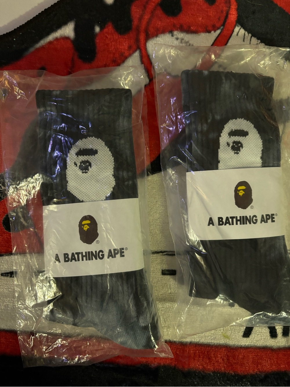 Brand new BAPE socks (2 pair)